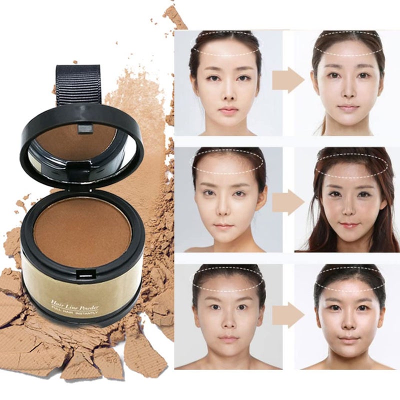 gowwim Hairline Powder (Light Brown) Hair Root Dye, Instantly Color Shadow for Thin and Gray Hair Roots - 4g - Image 5